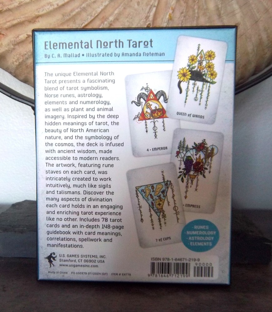 Elemental North Tarot by C.A. Mallad - Tarot Deck & Guidebook - New / Sealed