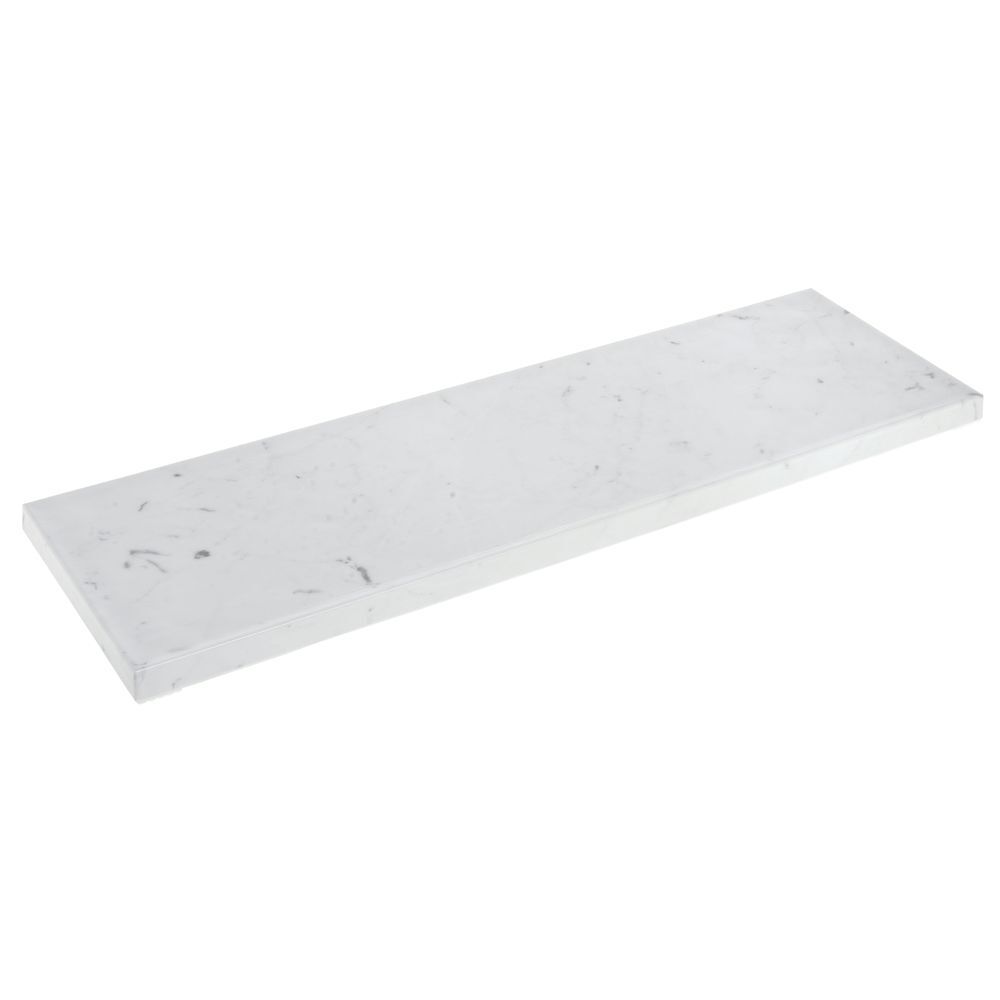 HUBERT® Marble Melamine Replacement Top for Rectangular Riser - 20 1/2"L x 6