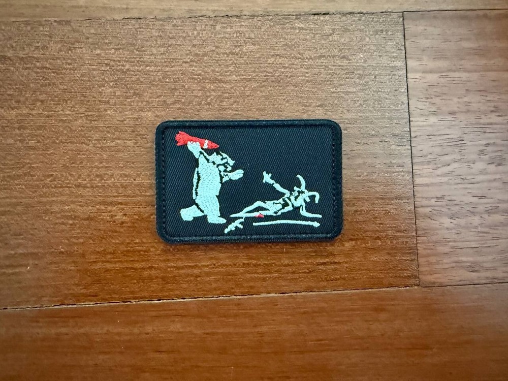 Russian Bear with Rocket Patch - Military Badge