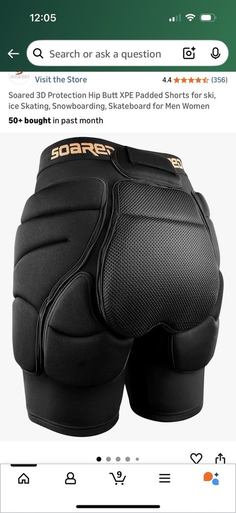 Size medium Butt Padding Kids