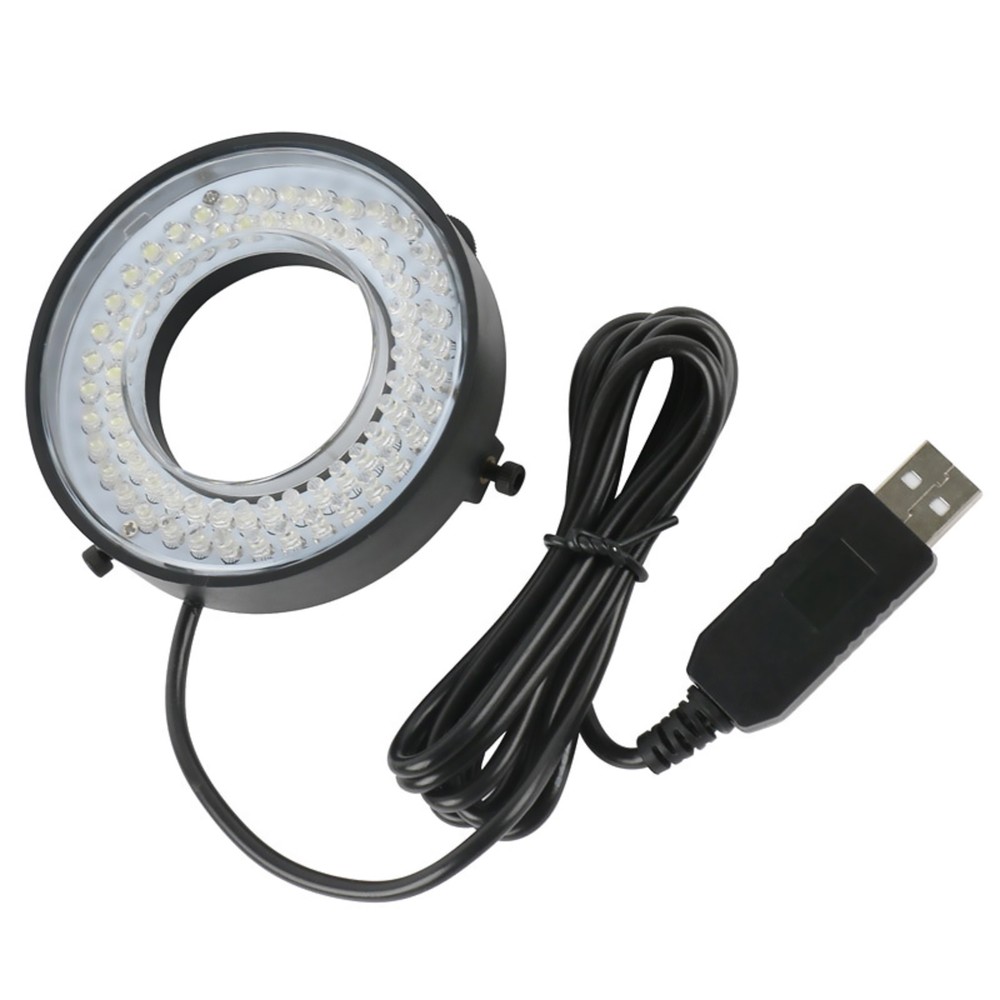 Microscope 72 LED Ring Light USB 5V Adjustable Focus Dimmer Illuminator Lamp l