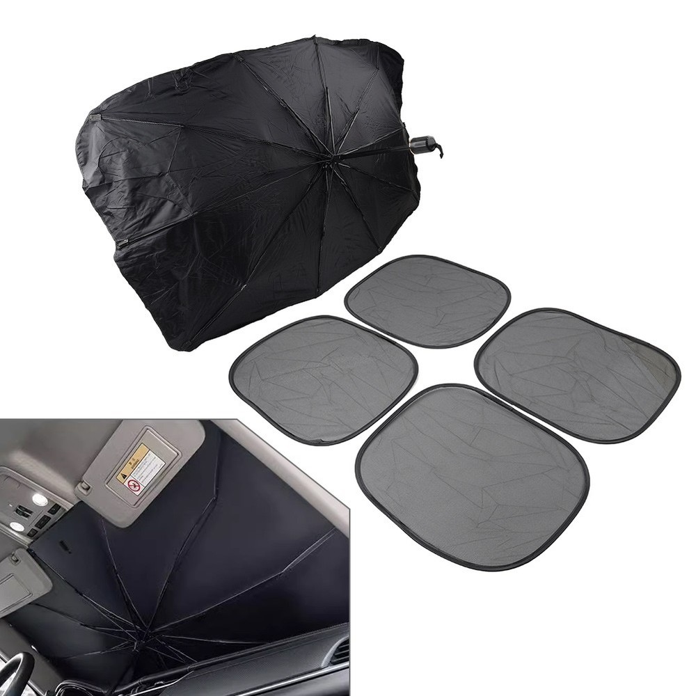 Car Windscreen Sun Shade Folding Front Windscreen Cover Visor L