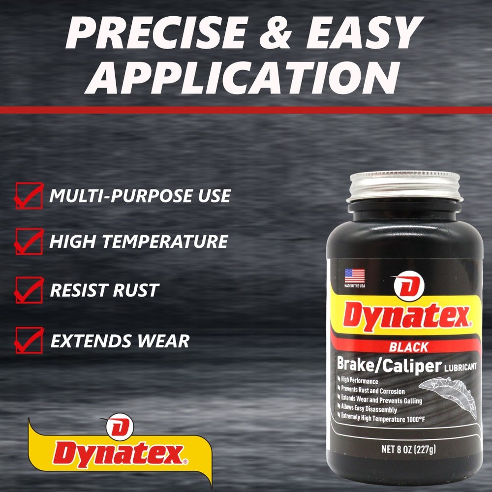 Dynatex Brake Caliper Lubricant 8 oz High-Temp Graphite (8-Pack)