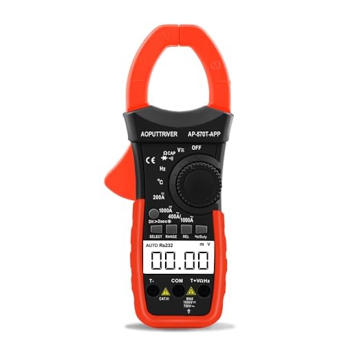 Digital Clamp Meter AC DC Amp Meter with 570CAPP(Bluetooth Clamp Meter)