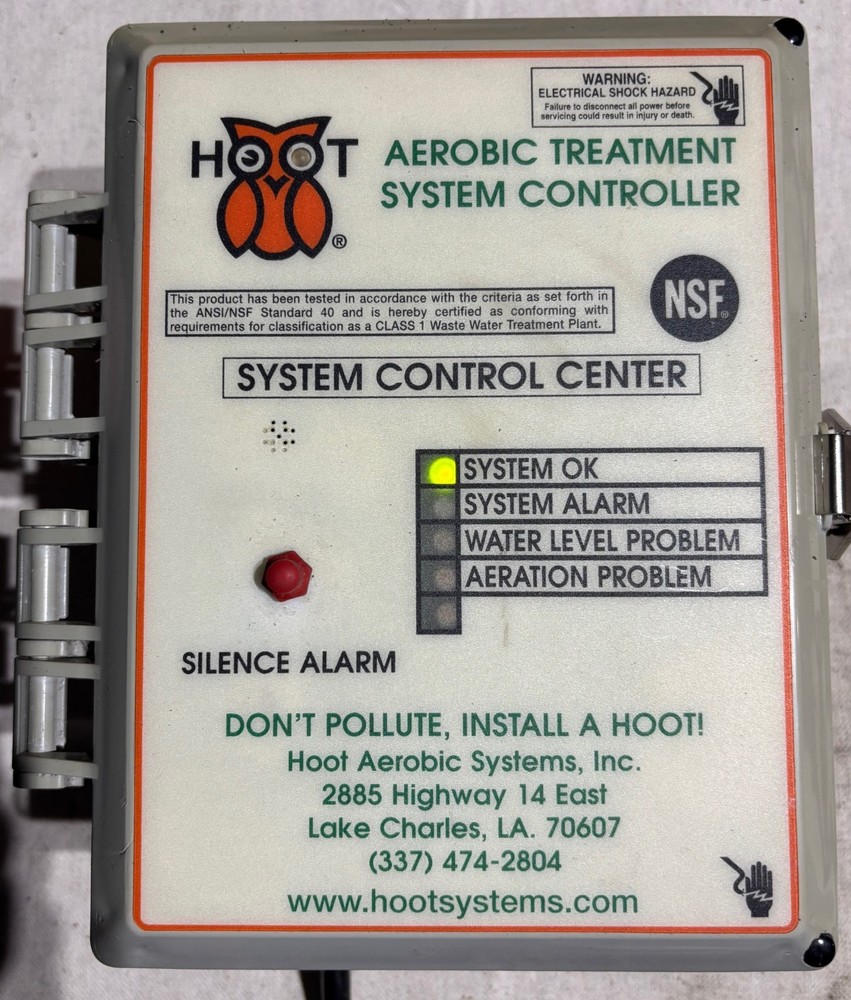 HOOT SYSTEMS Aerobic Treatment System Controller Box for PROBE Water Level