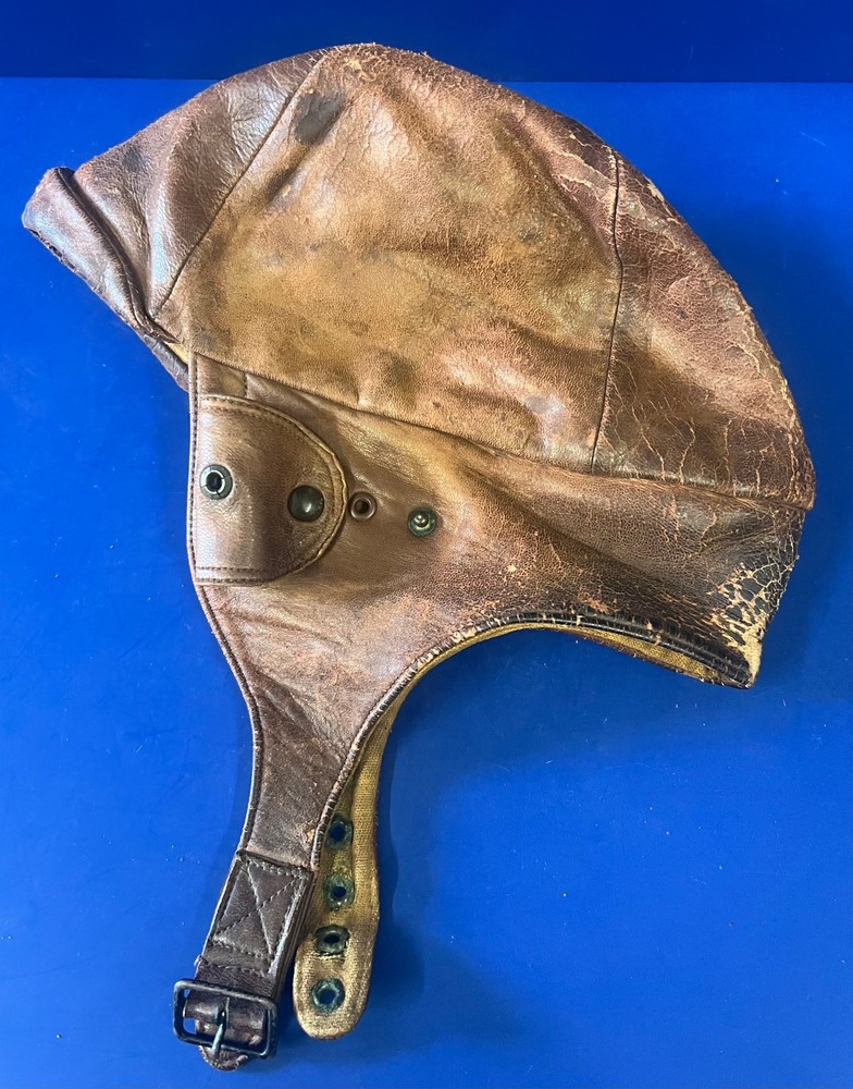 1920’s “LINDY” LEATHER FLYING HELMET