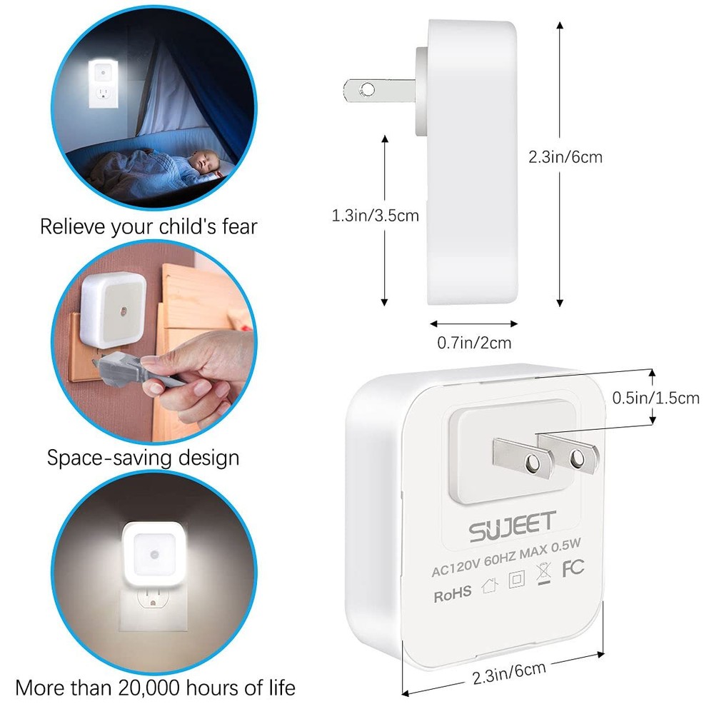 Night Light Night Lights Plug into Wall 8 Pack Nightlight Night Light for Adu...