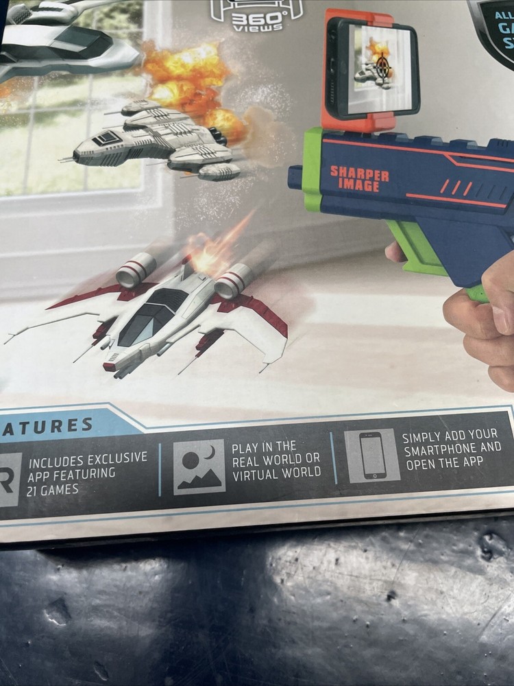 Sharper Image Platinum Smartphone 360 Virtual Reality Headset Controller Gaming