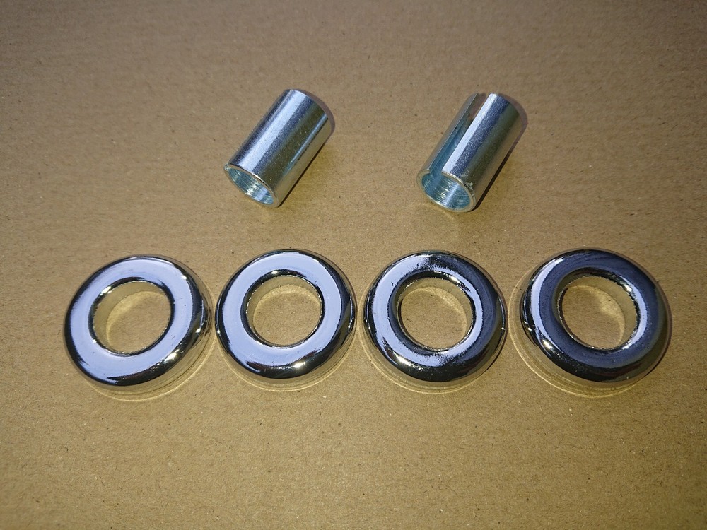 RALEIGH CHOPPER MK1 MK2 MK4 REPLACEMENT CHROME SISSY BAR SPRING CUPS & INSERTS