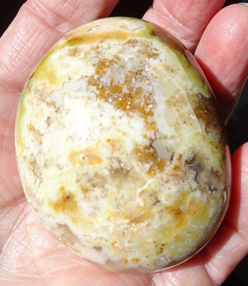 Multi-colored Opal Palmstone - Madagascar sc748g