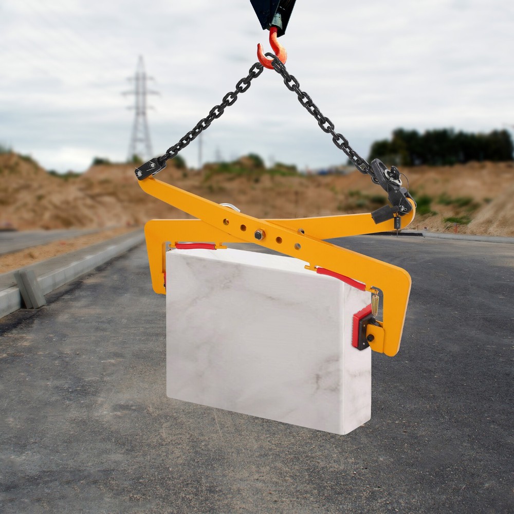 High-Strength Stone Lifting Clamp 500kg with Adjustable Width for Easy Use