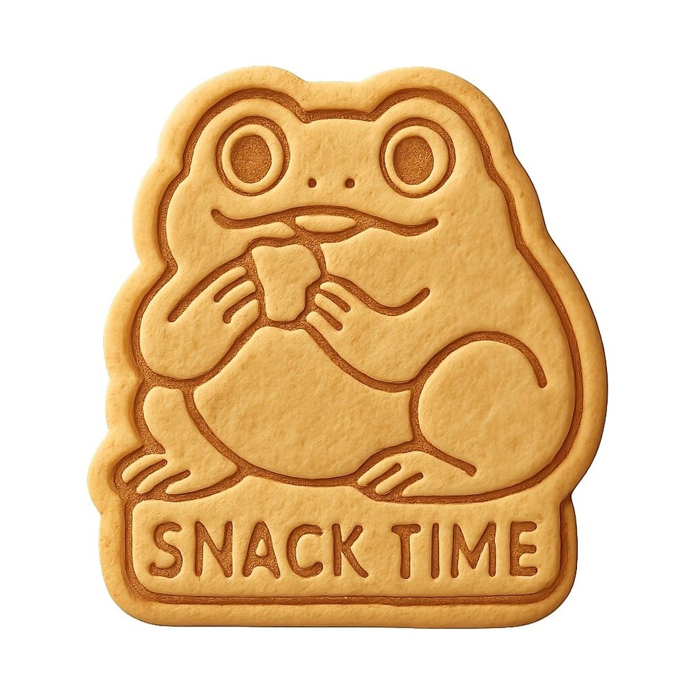 Snack Time Toad Cookie Cutter & Stamp - 4x3.4 Fun Kitchen Baking