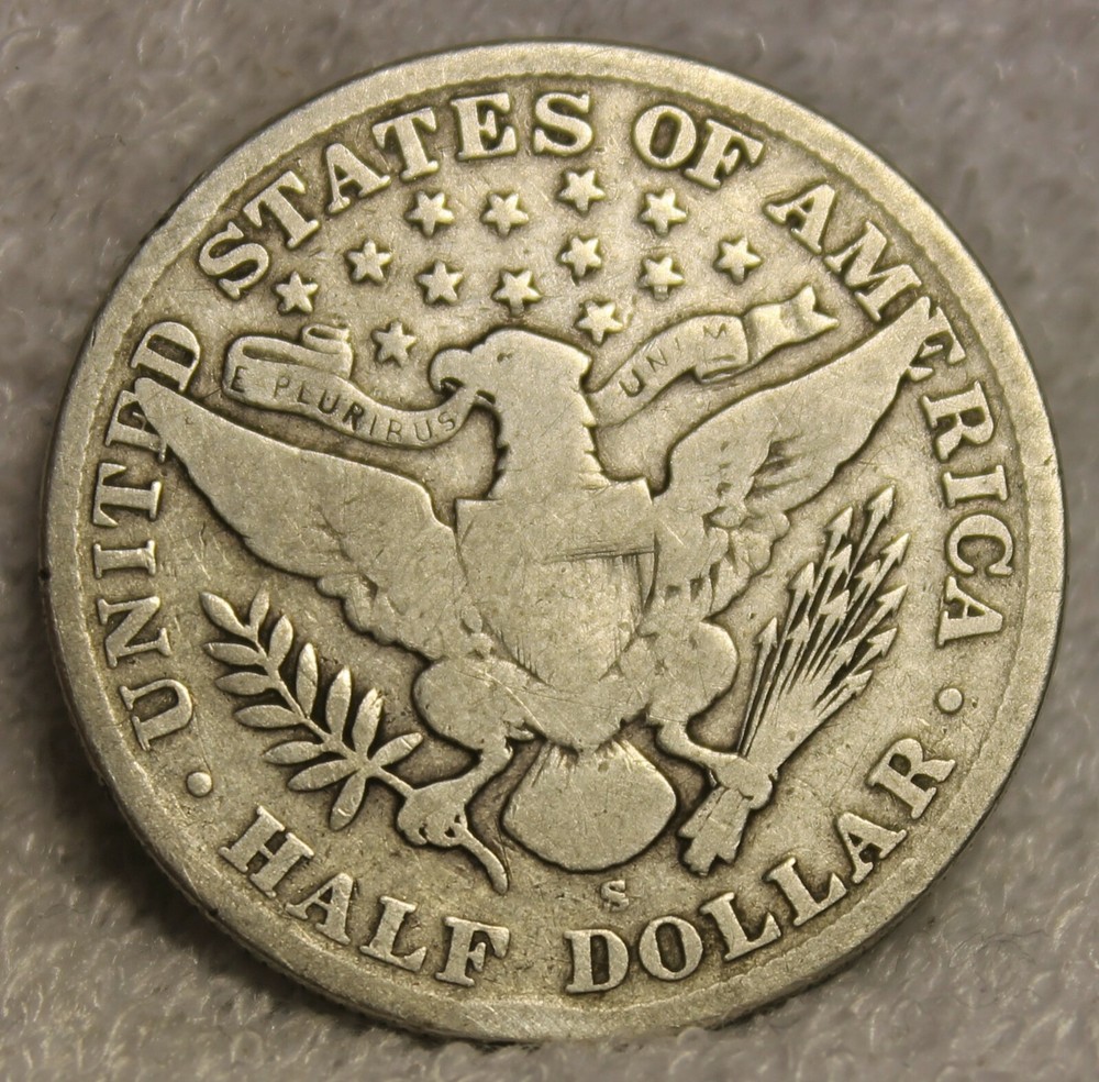 1905S barber half dollar