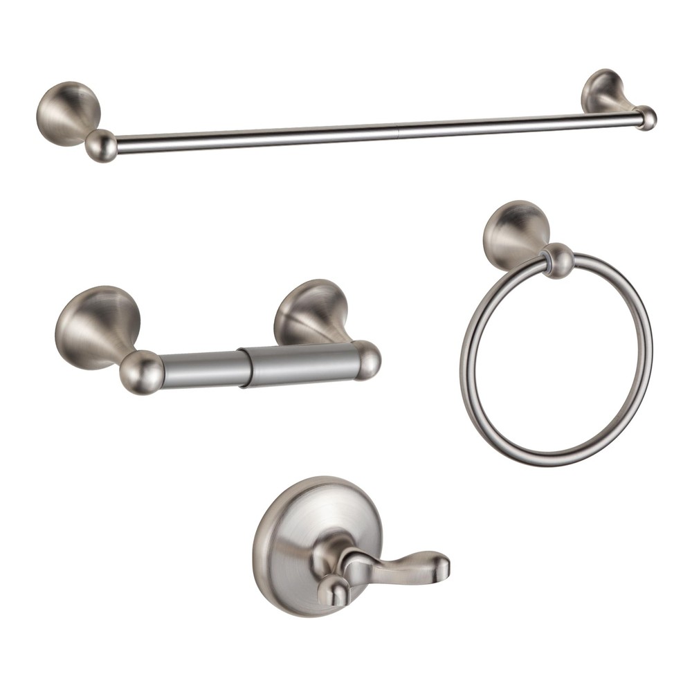 BGL Bathroom Accessory Set, Brushed Nickel Adjustable