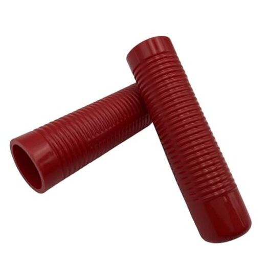Classic Ribbed Grip for 1" Handle Bar, Red - 1 Pair