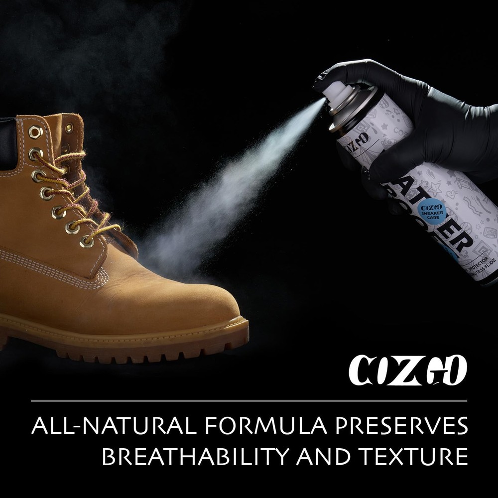 COZGO Protect Shoe Protector Spray, Rain & Stain Waterproof Multi