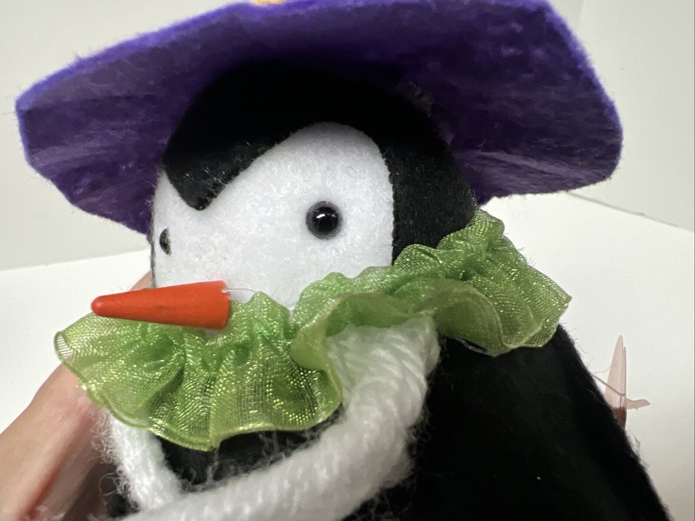 Bird Witch & Devil Vampire Birds With Tags - 2 Halloween Birds