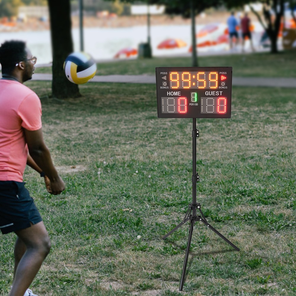 Electronic Digital Scoreboards with Timer Clock Led Scoreboard Free Standing