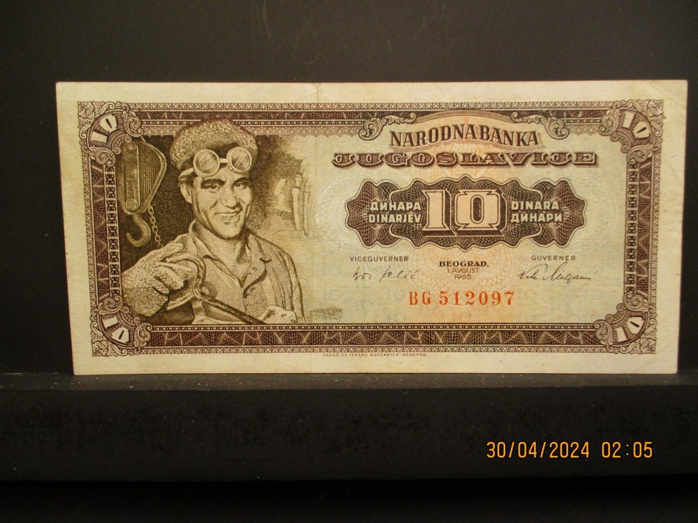 YUGOSLAVIA CURRENCY DATED 1955-1965