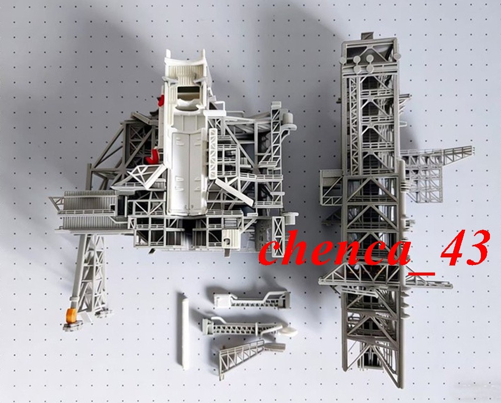 Space Shuttle on Launch Pad 1/700/400/200 3D Printing Launch&Service Tower Model