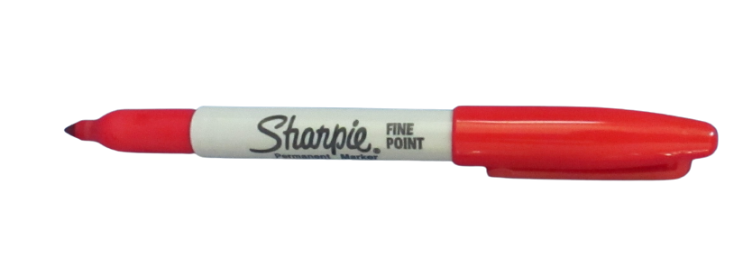 2 - Sharpie Fine Point Permanent Marker Red 30052