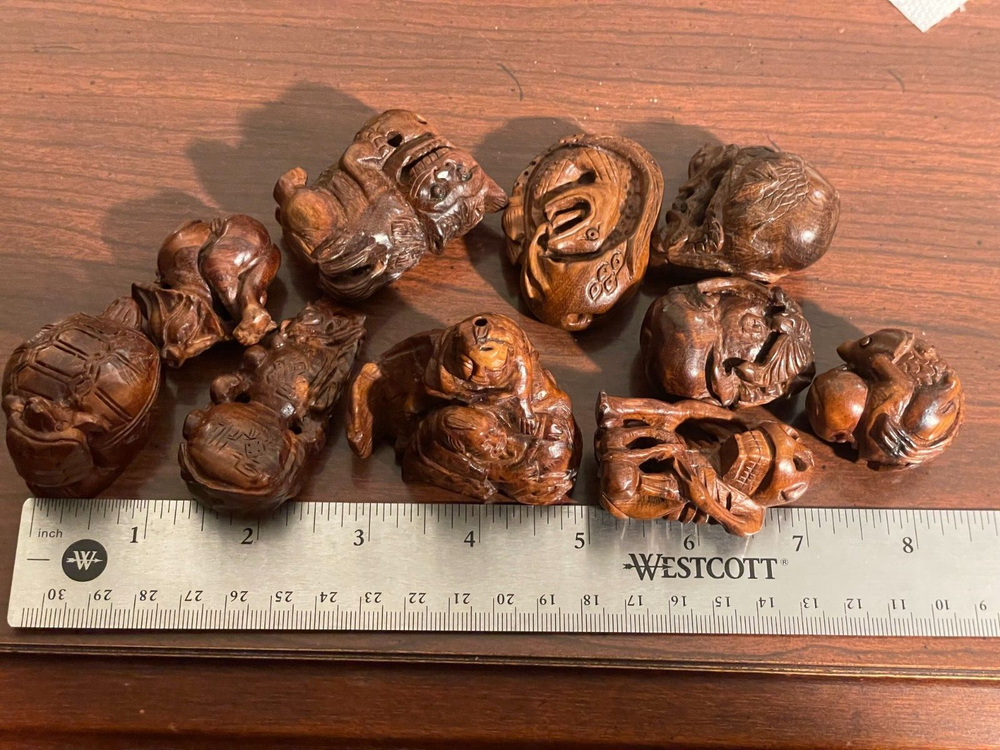 10pcs Wood Carving