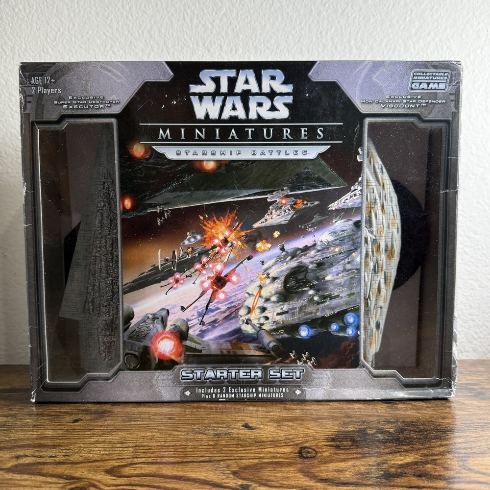 Star Wars Starship Battles Miniatures Starter Set - Executor & Viscount - New