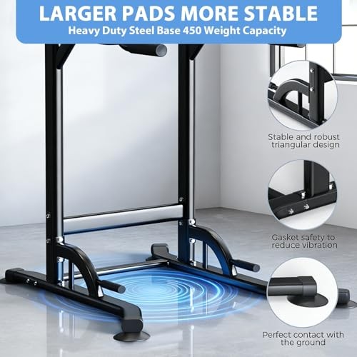 ZENOVA Pull Up Bar, Multi-Function Pull Up Dip Bar Station, Home Gym Workout