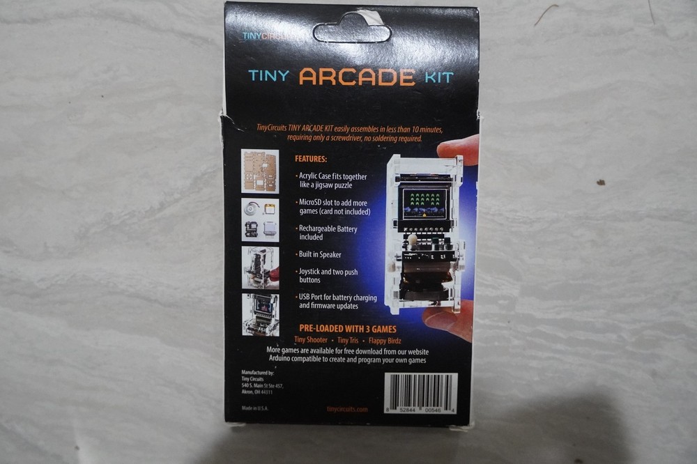 TinyCircuit Tiny Arcade DIY Kit NEW