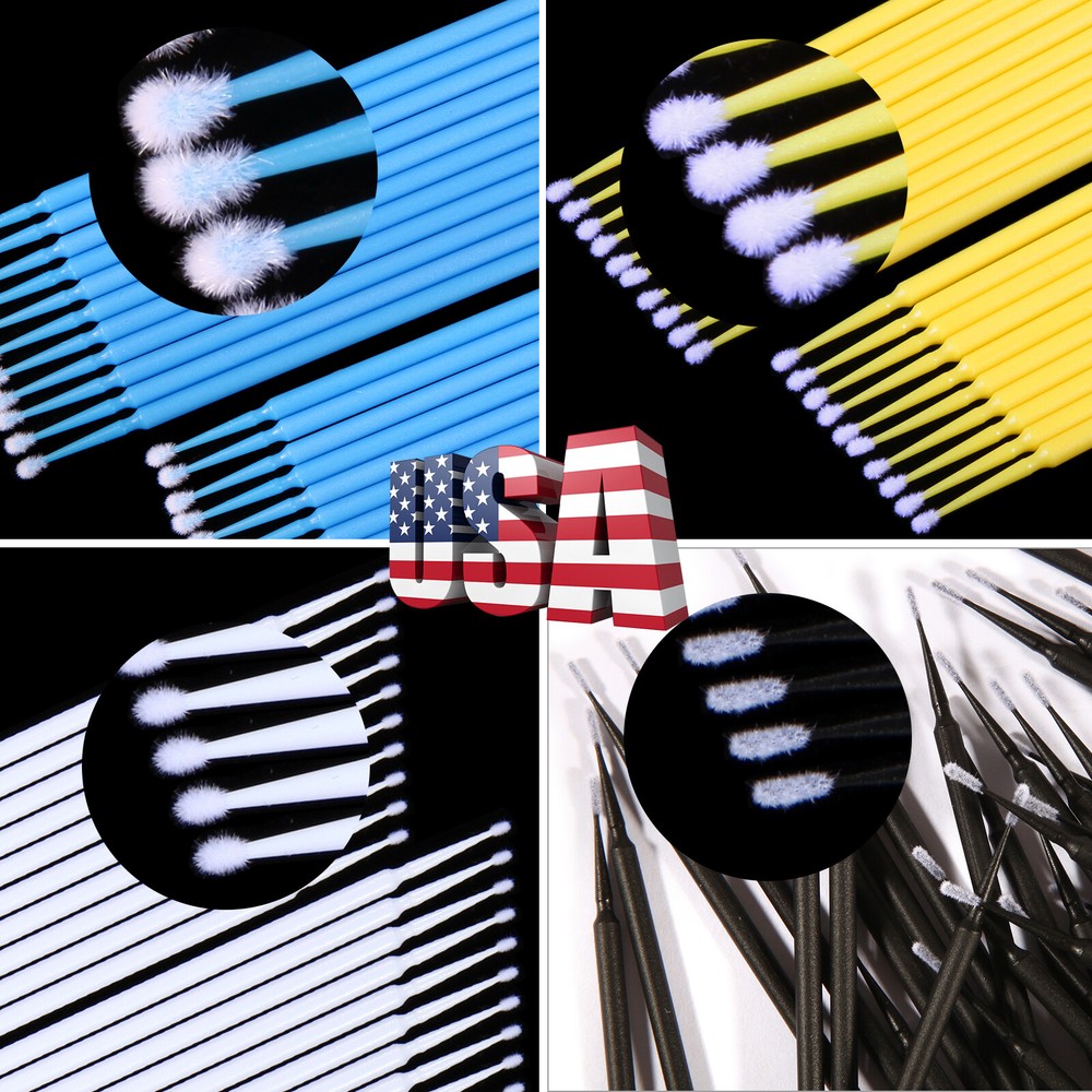 400 Microbrush Micro Brush Applicator Tips (Regular, Fine, Super Fine) Dental DL