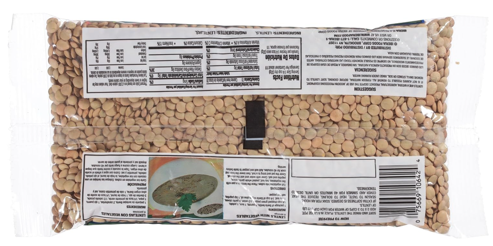 Iberia Dry Lentils, 12 Oz