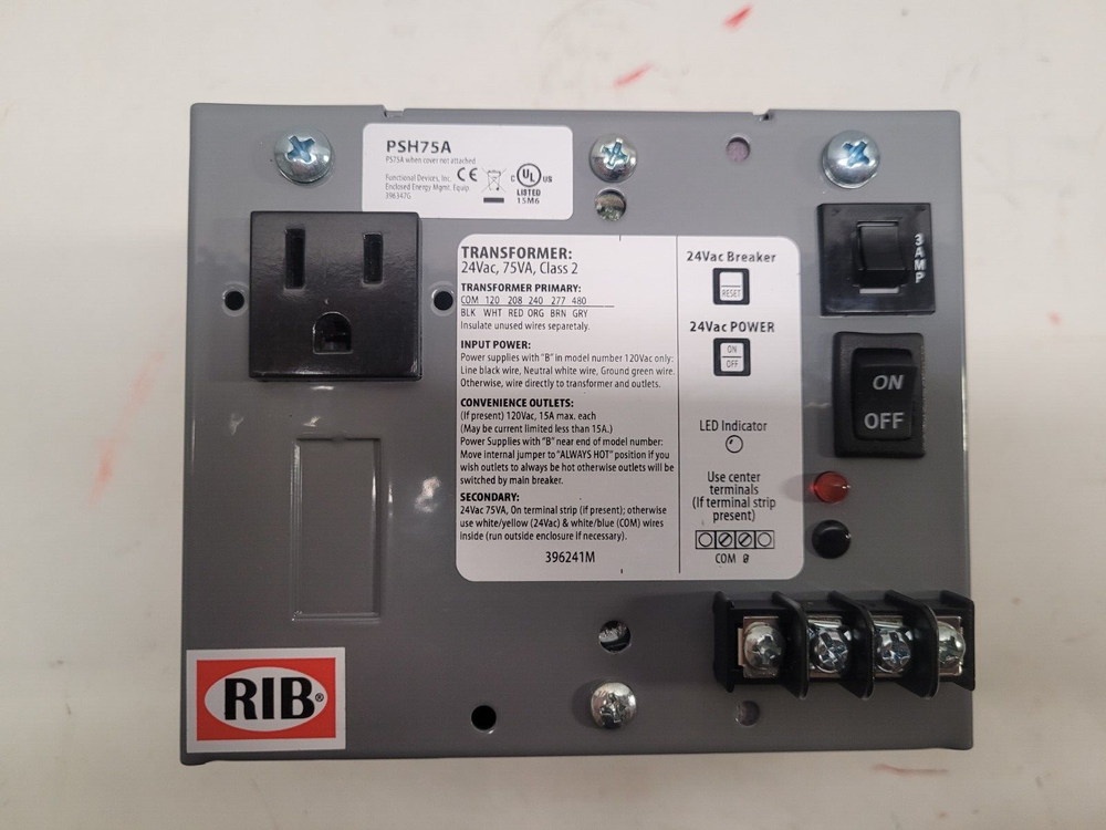 Functional Devices RIB PSH75A Enclosed Single 75VA
