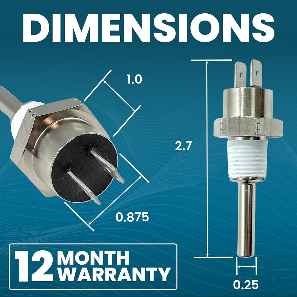 Replacement Pentair Heater Thermistor Sensor for Spa & Pool 12- & Support