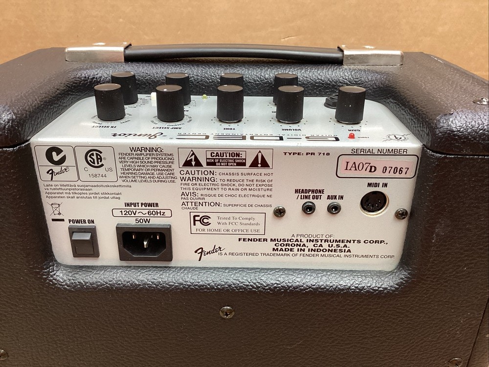 Fender G-Dec Junior Electric Guitar Amp Amplifier Type pr 718