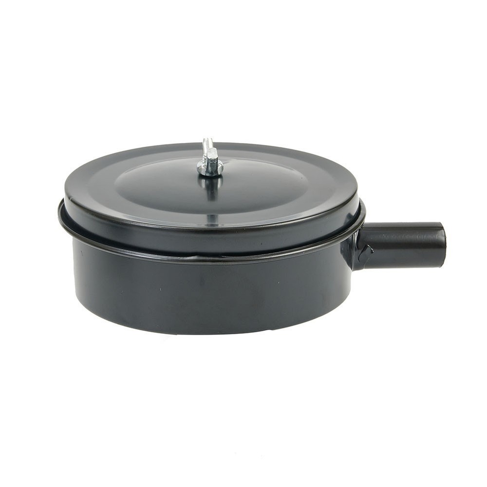 2 PCS Compressor Male Threaded 20mm Air Intake r Filter Metal Shell Black