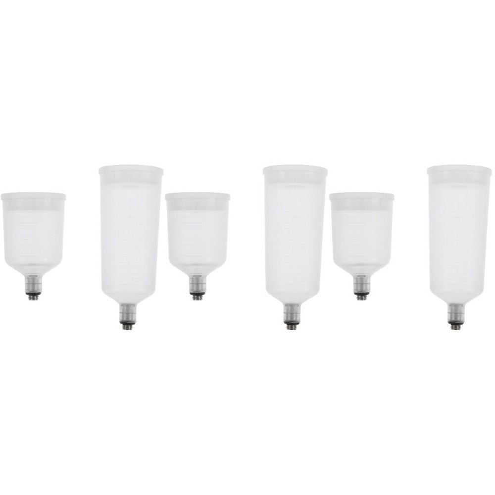 3 Pack Storage Bottle for Airbrush Refillable Paint Cup Pot Replaceable