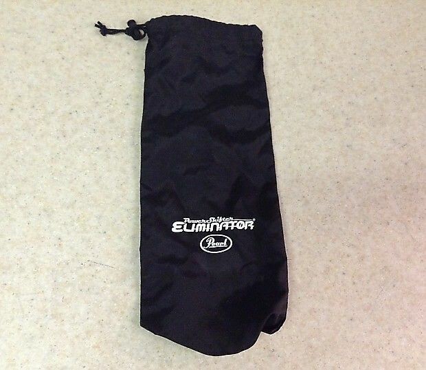 Pearl Eliminator Black Drawstring Bag with White Logo - Never Used