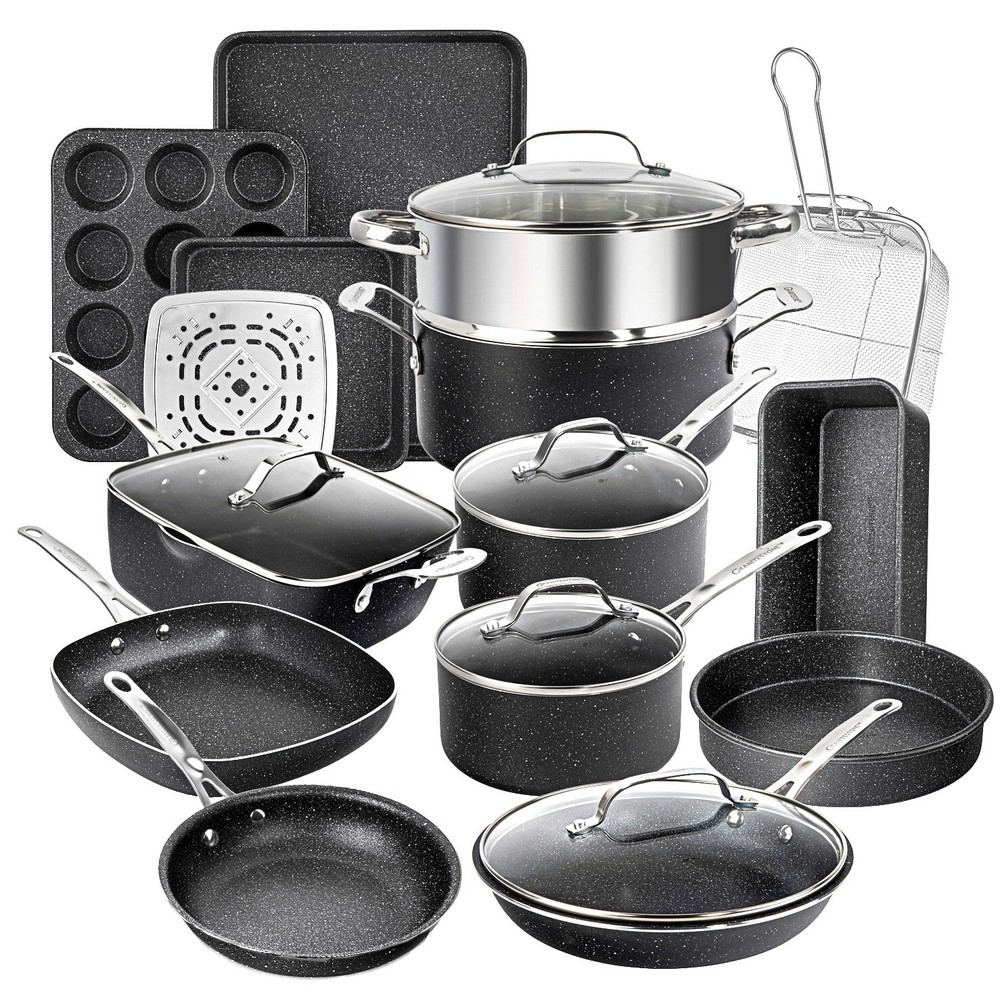 Granitestone 20 Piece Complete Kitchen in Box, Nonstick Cookware & Bakeware Set