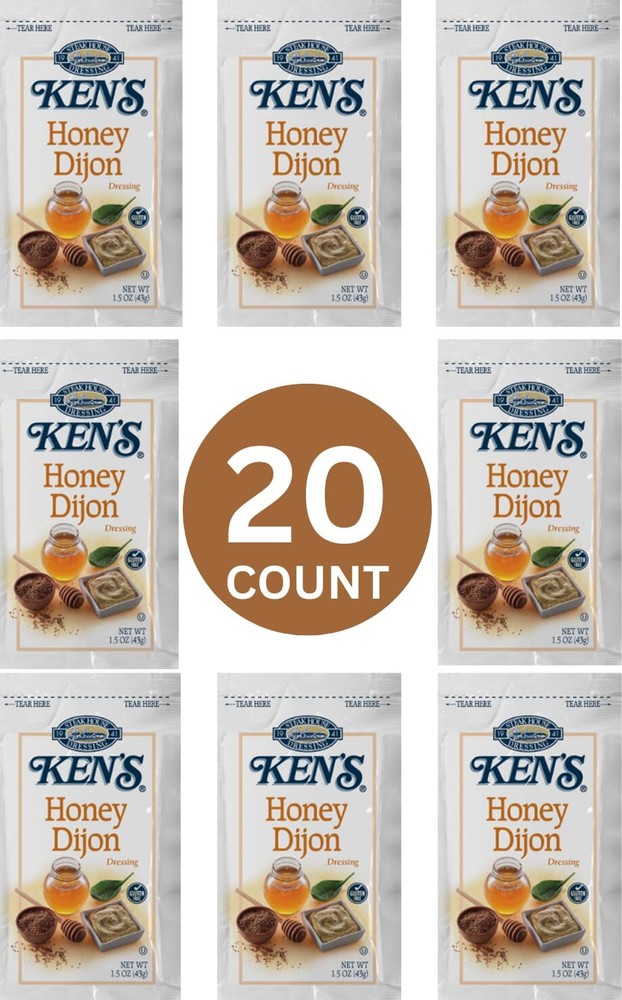 20 Count | Salad Dressing Packets | Individual Single Serve Salad Dressing