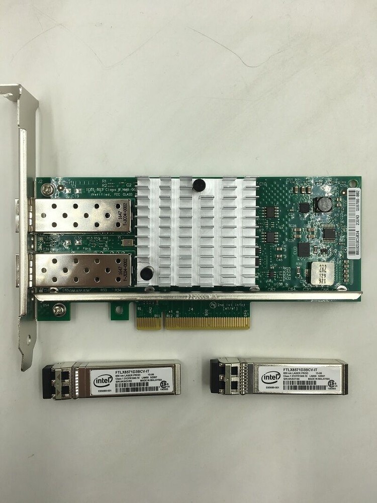 Intel X520-DA2 10Gbps Network Server Adapter E10G42BTDA FTLX8571D3BCV-IT SFP MMF