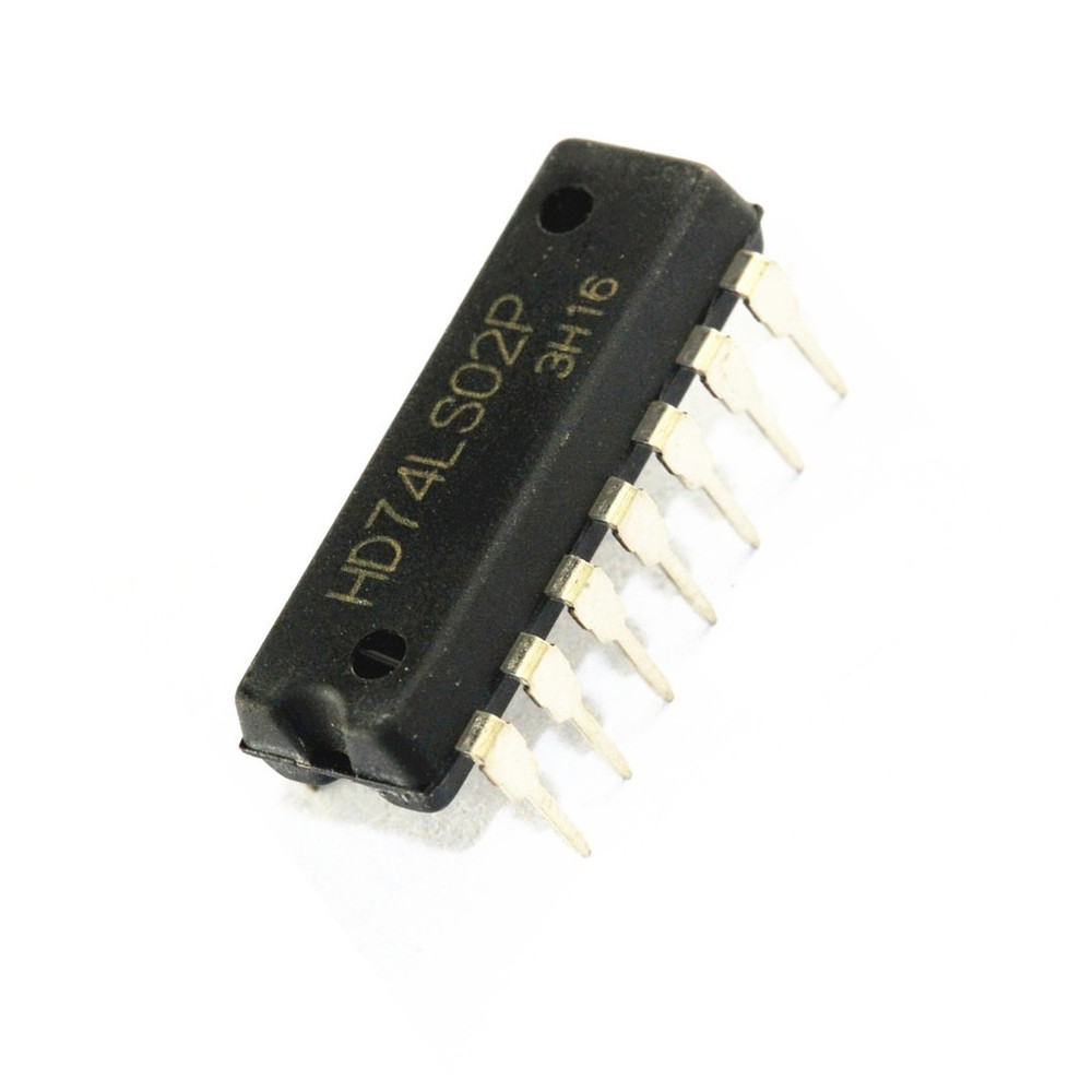 2 PCS HD74LS02P DIP IC HITACHI NEW CA