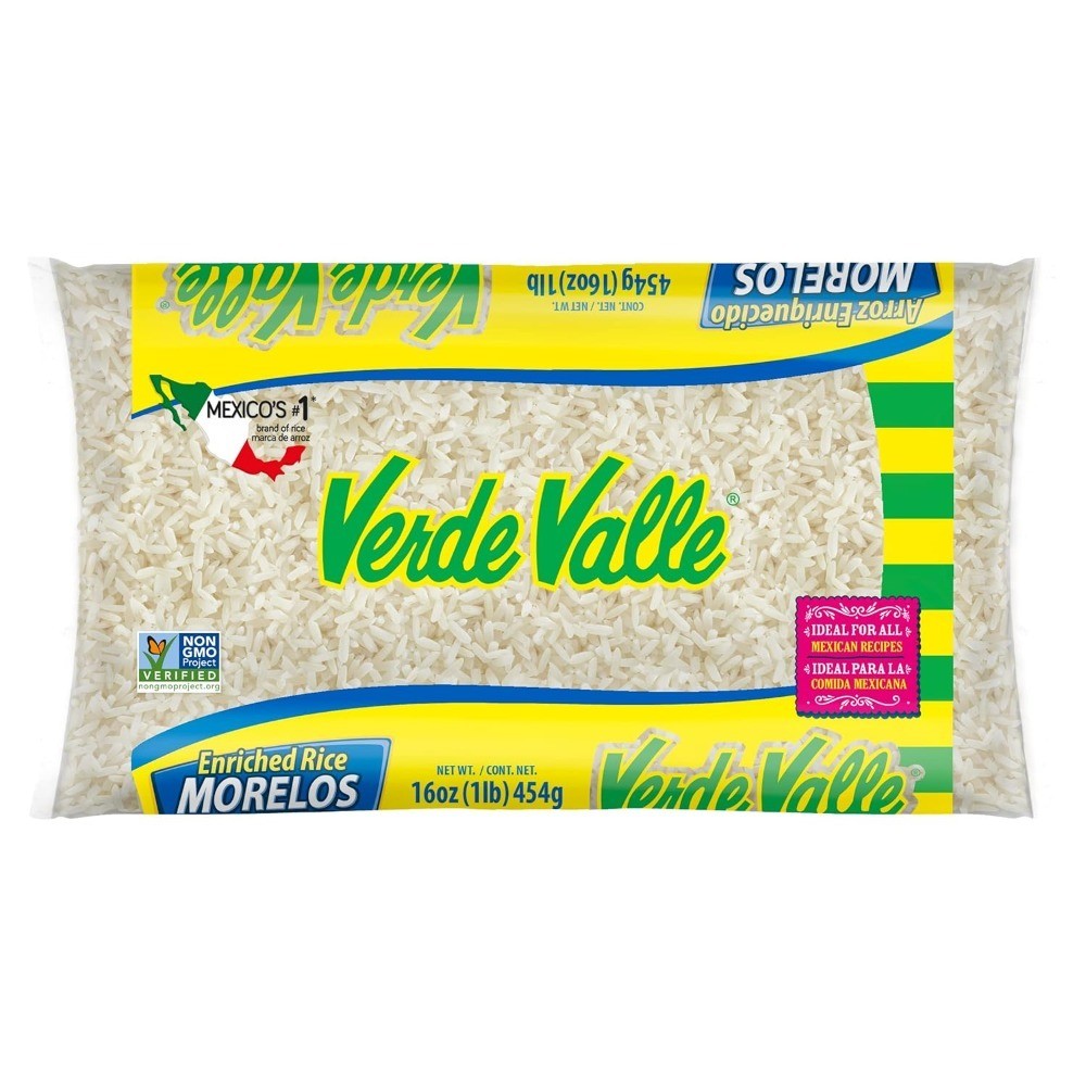 Long Grain White Rice Enriched Mexican Non Perishable Pantry Staple for Sides