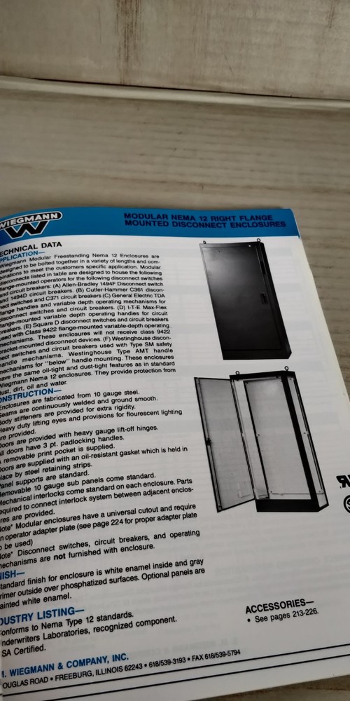 WIEGMANN engineering Catalog 5th edition electrical enclosures C2
