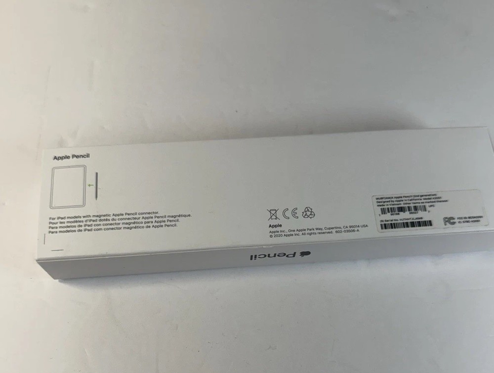 Apple Pencil Box Only With Manual Model A2051