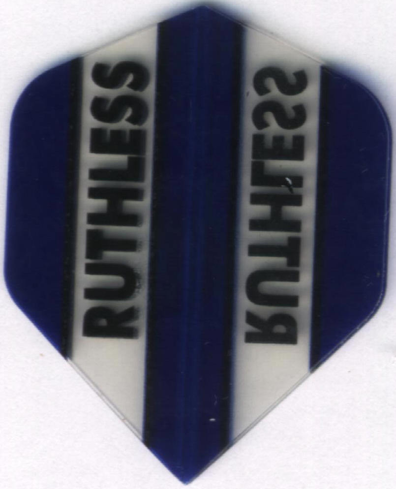 Mini Dark Blue Ruthless Standard Dart Flights: 3 per set