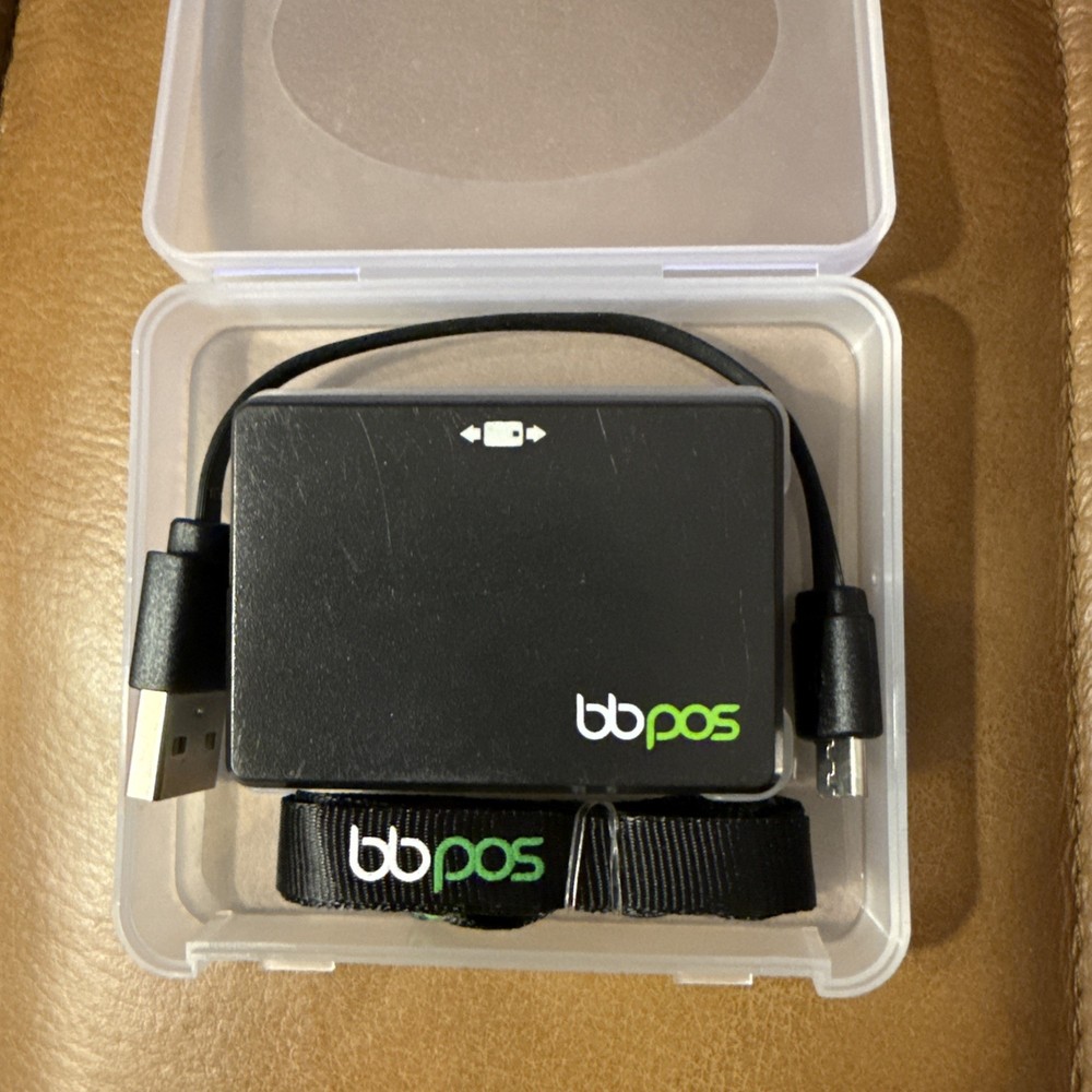 BBPOS Chipper 2X BT Mobile Card Reader Black CHB22 Bluetooth POS with Case+