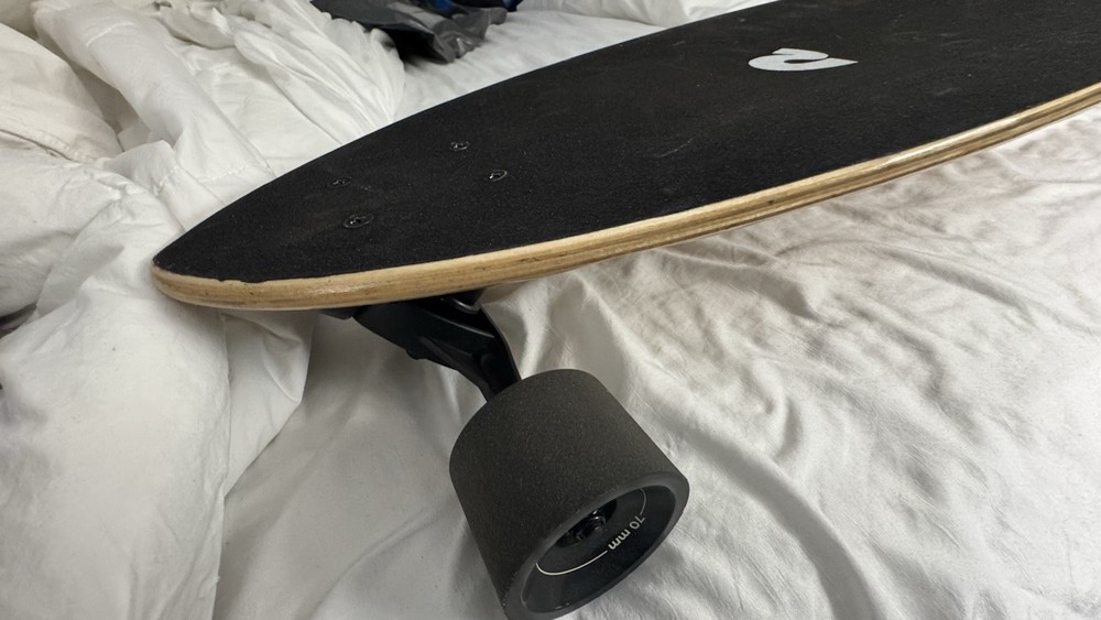 Retrospec Zed Bamboo 44 in Longboard Complete Black Grip Bamboo Deck