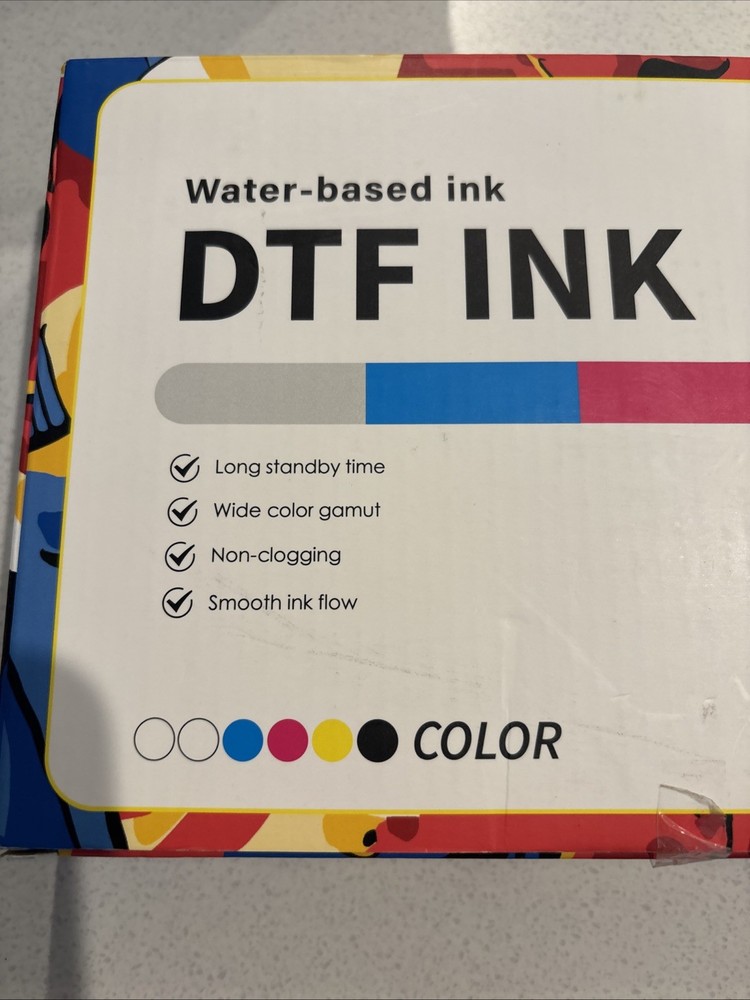 Polytech DTF Ink 600ML (100ML X 6) 6 Bottles Total