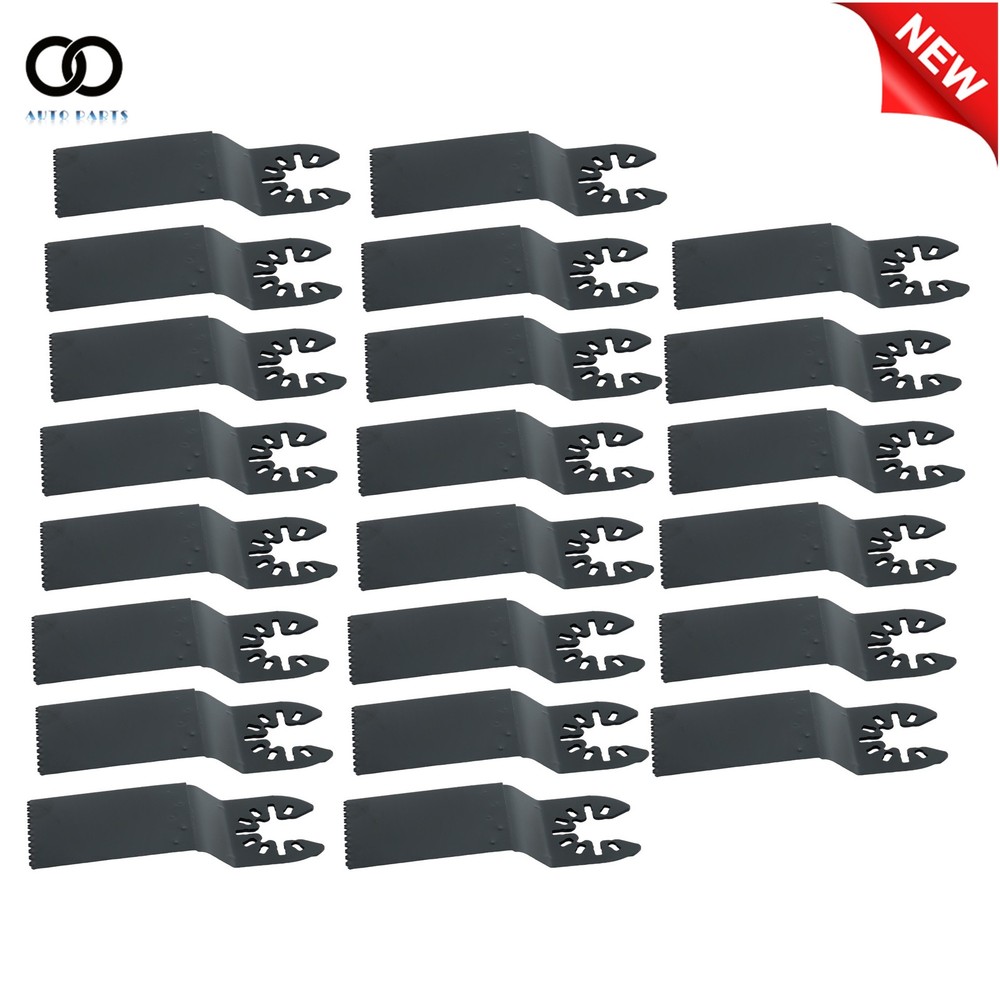 50Pcs Quick Release Multi Tool Titanium Curved Edge Oscillating Tool Blades