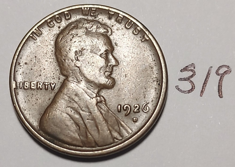 1926-D Lincoln Wheat Cent #319